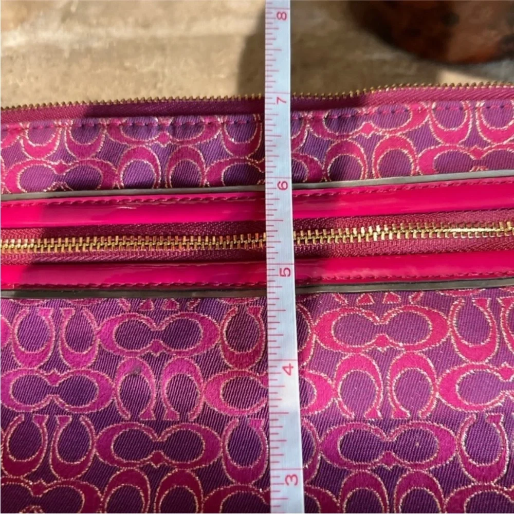 Coach Pink Poppy Signature y2k crossbody - Picture 7 of 9